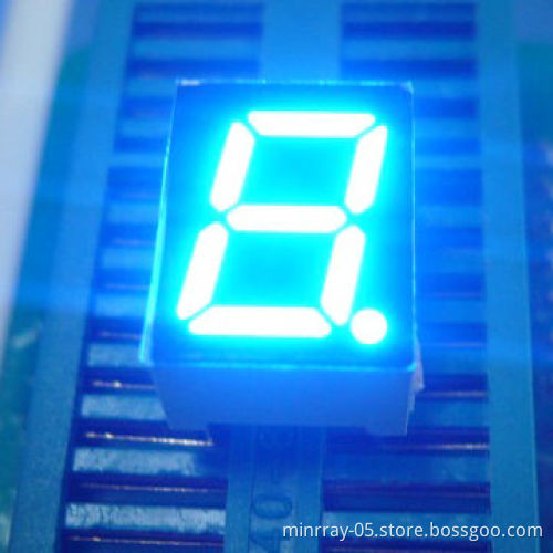 Ultra blue anode single-digit 0.39", 7-segment LED display (10 x 13 x 7mm), common pin 3 and 8New